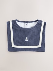 Blue Square Baby Bibs 2 Pack - Image 2 of 5