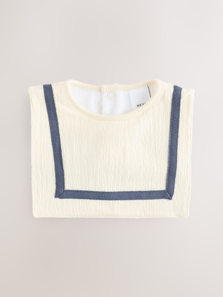 Blue Square Baby Bibs 2 Pack - Image 3 of 5