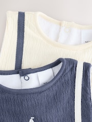 Blue Square Baby Bibs 2 Pack - Image 4 of 5