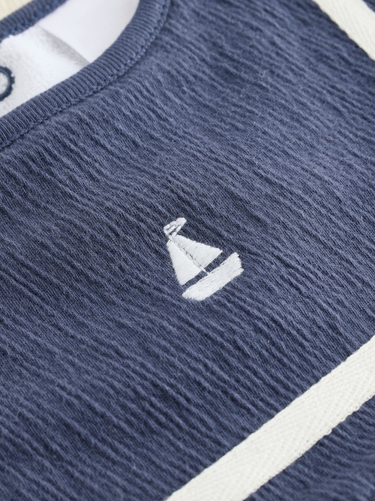 Blue Square Baby Bibs 2 Pack - Image 5 of 5