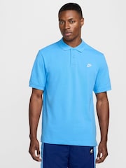 Nike Blue Club Short Sleeve Polo Shirt - Image 1 of 6