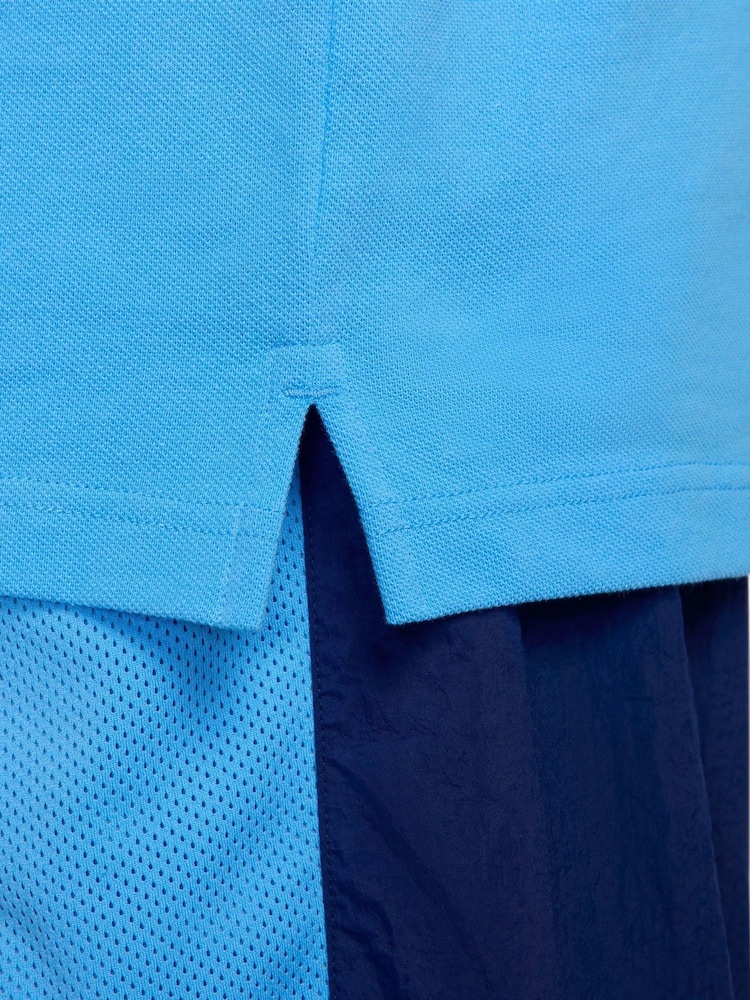 Nike Blue Club Short Sleeve Polo Shirt - Image 6 of 6
