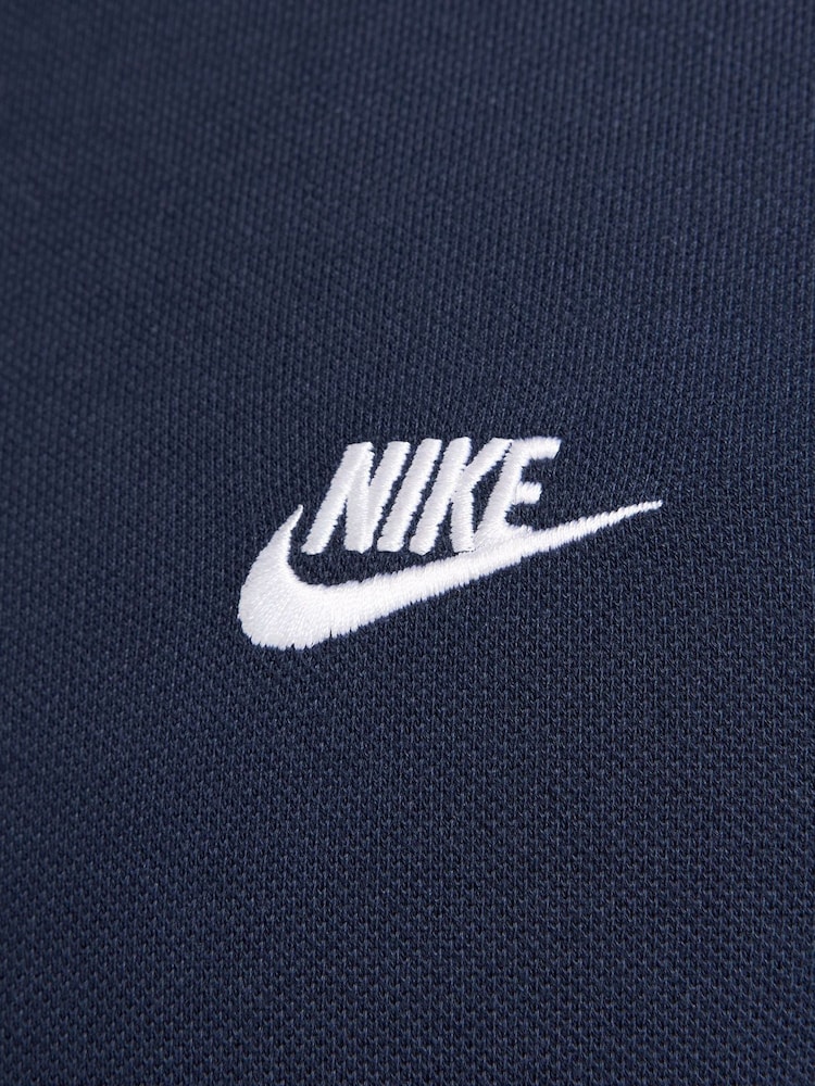 Nike Navy Club Short Sleeve Polo Shirt - Image 5 of 6