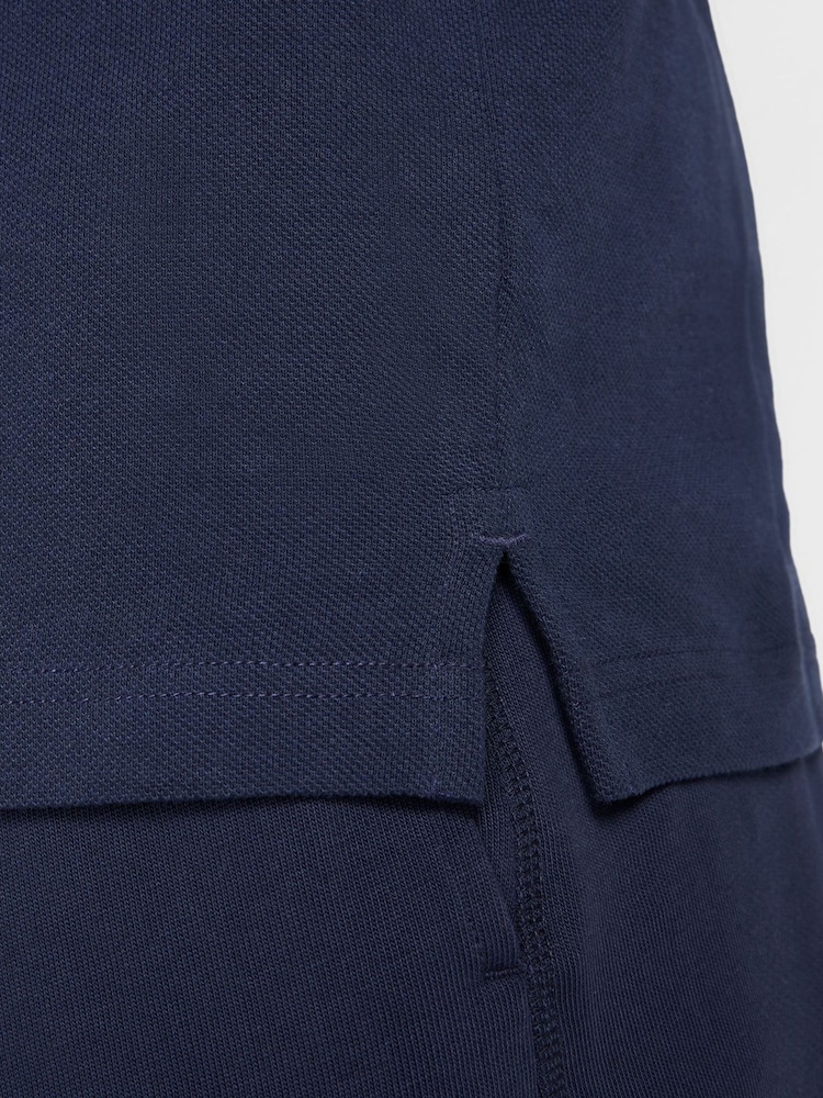 Nike Navy Club Short Sleeve Polo Shirt - Image 6 of 6
