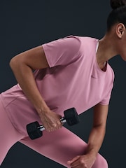 Nike Elemental Pink One Classic Dri-FIT Short Sleeve Top - Image 5 of 5
