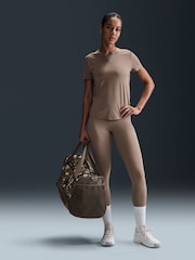 Nike Brown One Classic Dri-FIT Short Sleeve Top - Image 1 of 7