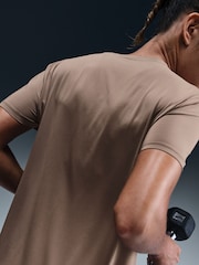 Nike Brown One Classic Dri-FIT Short Sleeve Top - Image 2 of 7