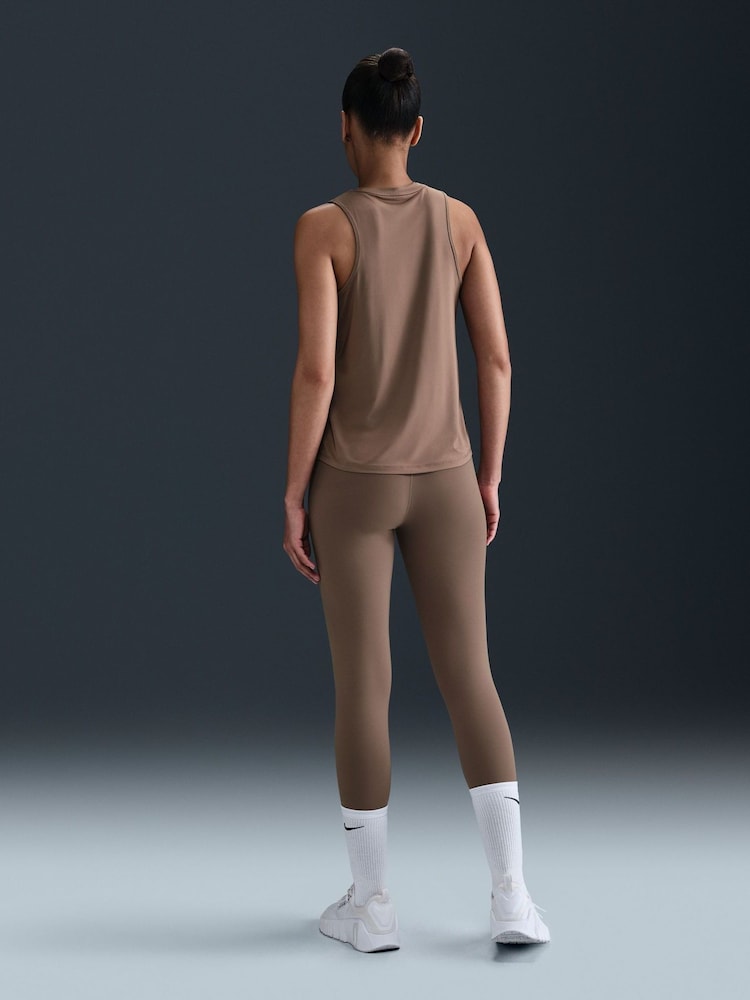 Nike Brown Dri-FIT One Classic Tank Top - Image 2 of 6
