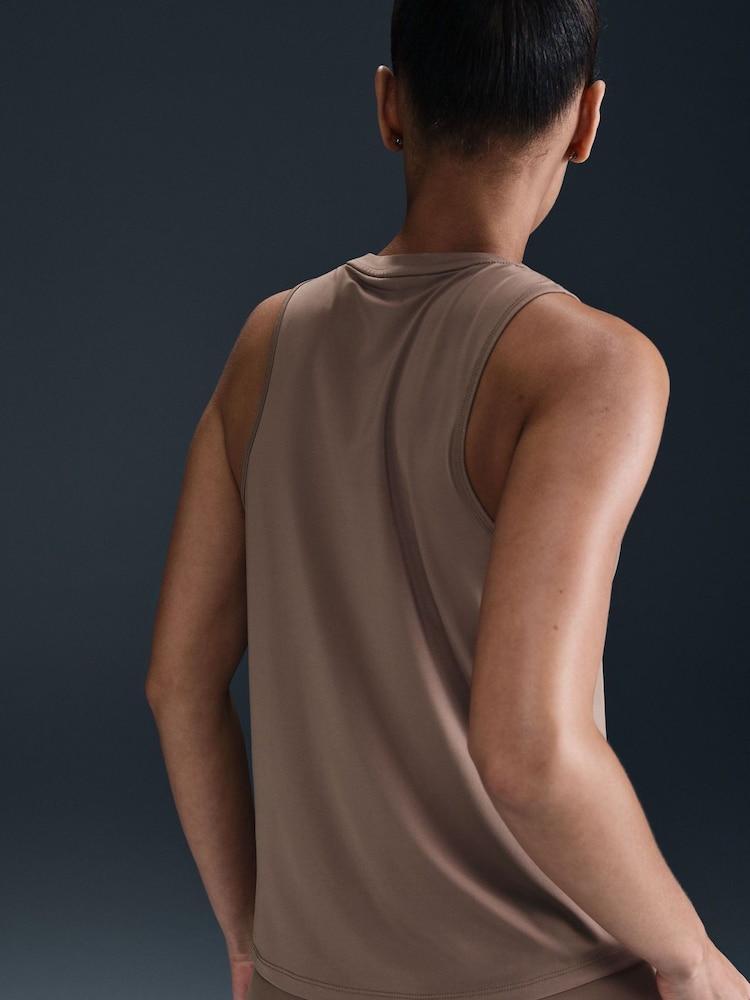 Nike Brown Dri-FIT One Classic Tank Top - Image 5 of 6