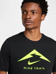 Nike Black Dri-FIT Trail Running T-Shirt - Image 4 of 4
