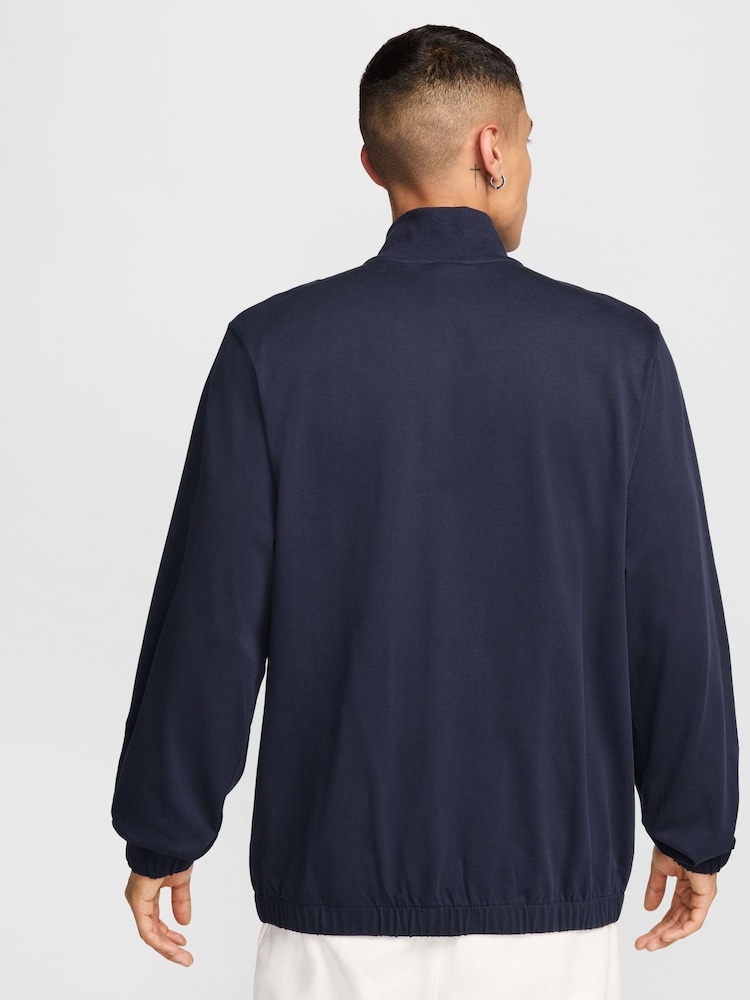 Nike Obsidian Club Knit 100% Cotton Grey Jacket - Image 2 of 3