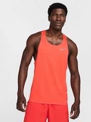 Nike Crimson Fast Dri-FIT Running Singlet Vest Top - Image 1 of 5