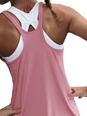 Nike Elemental Pink One Classic Dri-FIT Strappy Tank Top - Image 10 of 10