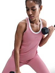 Nike Elemental Pink One Classic Dri-FIT Strappy Tank Top - Image 8 of 10