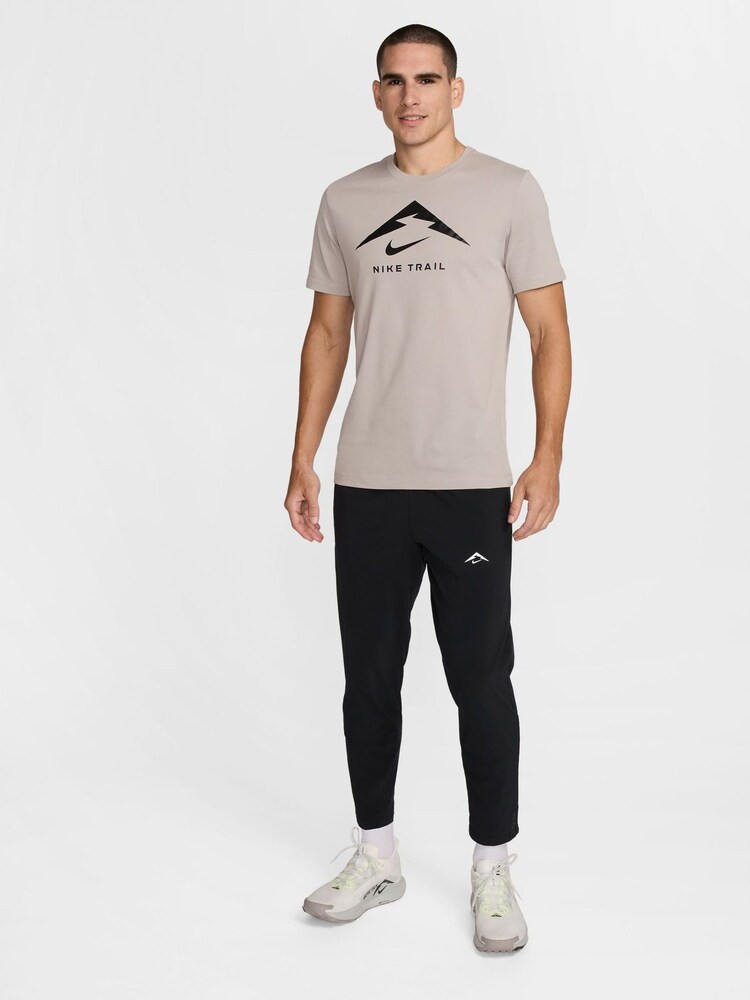 Nike College Grey Dri-FIT Trail Running T-Shirt - Image 4 of 4