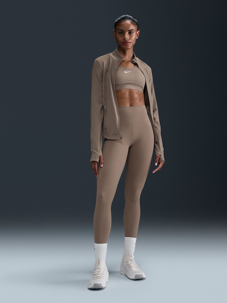 Nike Mink Brown Dri-FIT One High Waisted Leggings - Image 1 of 7