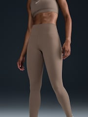 Nike Mink Brown Dri-FIT One High Waisted Leggings - Image 2 of 7