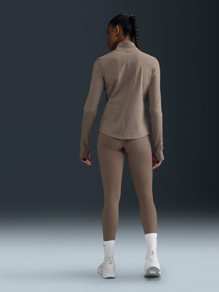 Nike Mink Brown Dri-FIT One High Waisted Leggings - Image 3 of 7