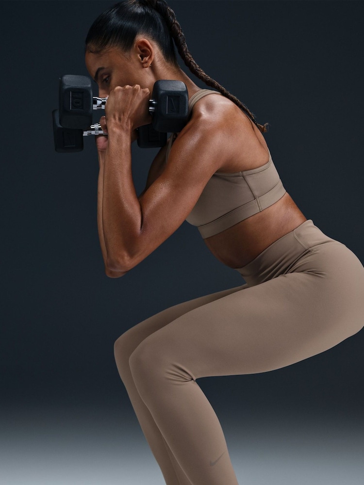 Nike Mink Brown Dri-FIT One High Waisted Leggings - Image 5 of 7