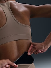 Nike Mink Brown Dri-FIT One High Waisted Leggings - Image 6 of 7