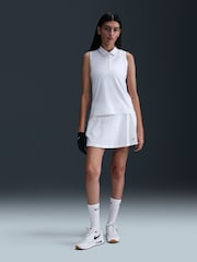 Nike White Victory Dri-FIT Sleeveless Polo Shirt - Image 1 of 6