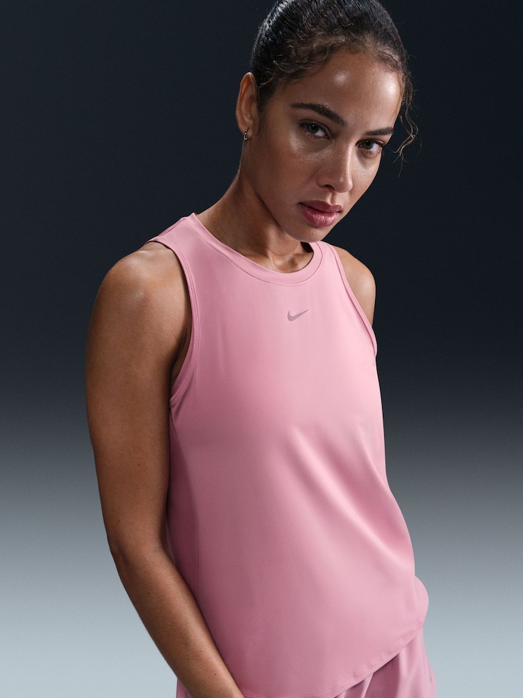 Nike Elemental Pink Dri-FIT One Classic Tank Top - Image 4 of 5