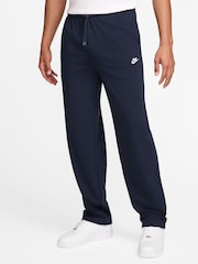 Obsidian - Nike Sportkläder Club Knit Öppen fåll 100% Cotton Joggers - Bild 1 av 3
