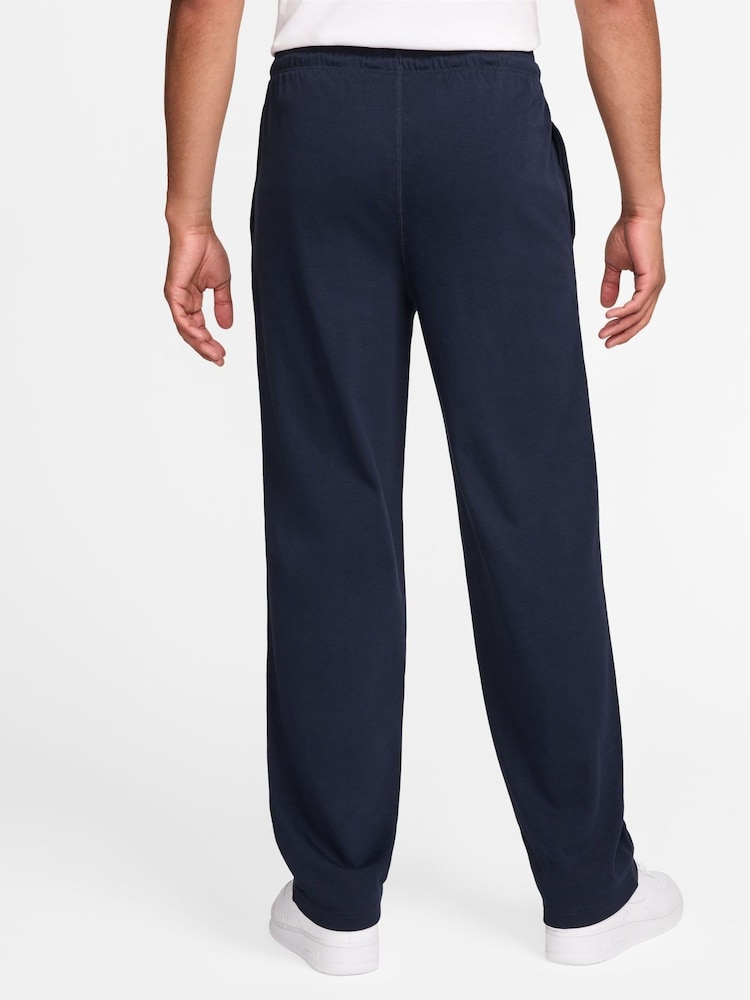 Obsidian - Nike Sportkläder Club Knit Öppen fåll 100% Cotton Joggers - Bild 2 av 3