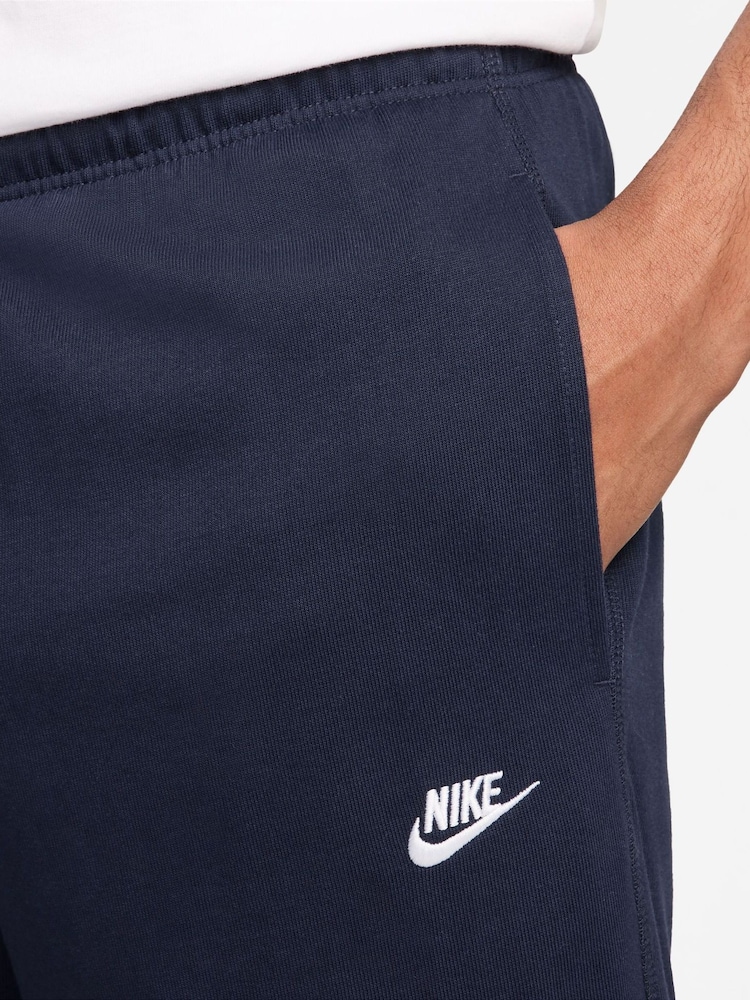 Obsidian - Nike Sportkläder Club Knit Öppen fåll 100% Cotton Joggers - Bild 3 av 3
