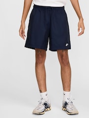 Obsidiana - Pantalones cortos tejidos con diseño fluido de Nike Club - Imagen 1 de 7