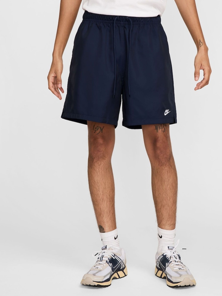 Obsidiana - Pantalones cortos tejidos con diseño fluido de Nike Club - Imagen 1 de 7
