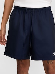 Obsidiana - Pantalones cortos tejidos con diseño fluido de Nike Club - Imagen 5 de 7