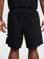 Nike Black Club Graphic Print French Terry Shorts - Image 10 of 13