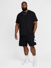 Nike Black Club Graphic Print French Terry Shorts - Image 13 of 13