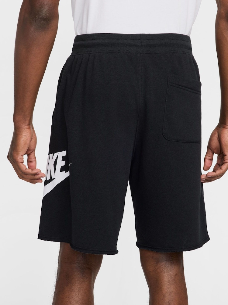 Nike Black Club Graphic Print French Terry Shorts - Image 2 of 13