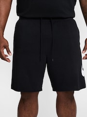 Nike Black Club Graphic Print French Terry Shorts - Image 9 of 13