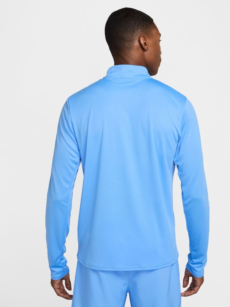 Nike University Blue Dri-FIT Pacer Quarter Zip Running Top - Image 2 of 7