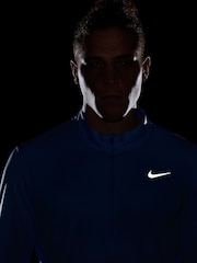 Nike University Blue Dri-FIT Pacer Quarter Zip Running Top - Image 7 of 7