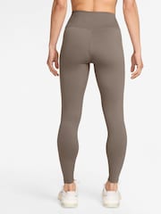 Nike Brown One High Waisted 7/8 Leggings - Image 2 of 8