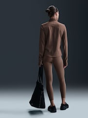 Nike Brown One High Waisted 7/8 Leggings - Image 4 of 8