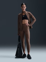 Nike Brown One High Waisted 7/8 Leggings - Image 5 of 8