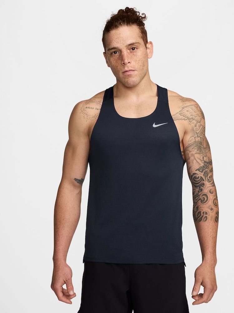 Nike Obsidian Fast Dri-FIT Running Singlet Vest Top - Image 1 of 3