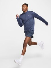 Nike Thunder Blue Dri-FIT Pacer Quarter Zip Running Top - Image 5 of 6
