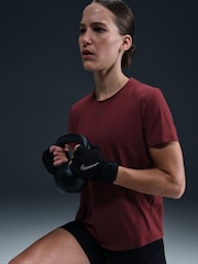 Nike Dark Team Red One Classic Dri-FIT Short Sleeve Top - Image 3 of 5