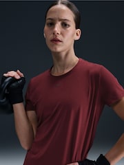 Nike Dark Team Red One Classic Dri-FIT Short Sleeve Top - Image 5 of 5
