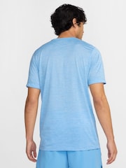 Nike University Blue Dri-FIT Training T-Shirt - Image 3 of 4