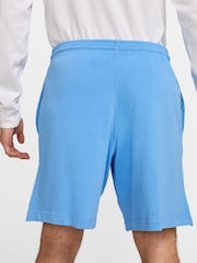 Nike University Blue Club Knit 100% Cotton Shorts - Image 2 of 4