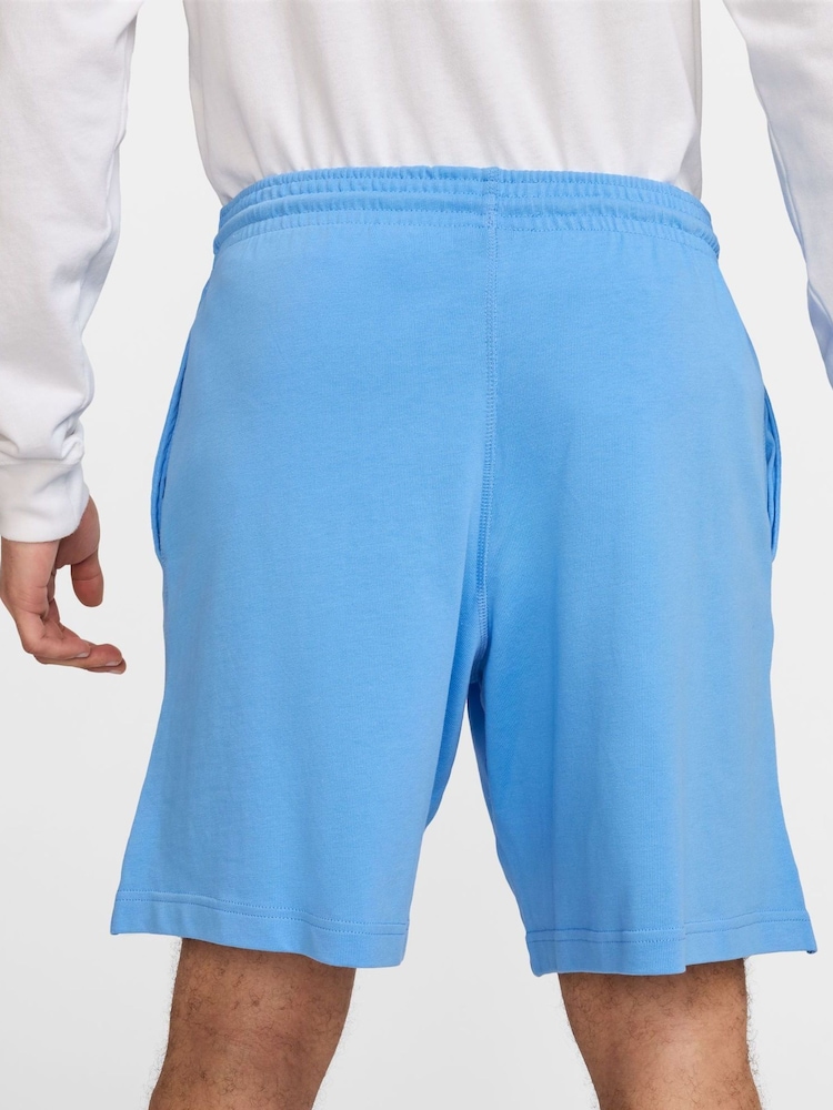 Nike University Blue Club Knit 100% Cotton Shorts - Image 2 of 4