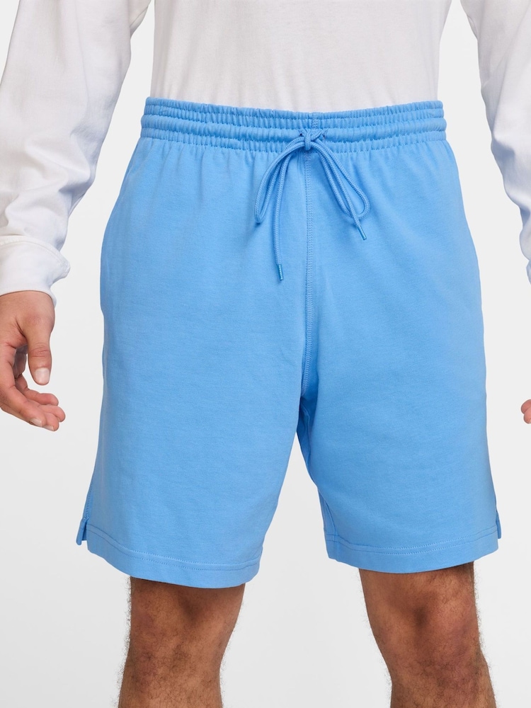 Universiteitsblauw - Nike Club Knit 100% katoenen shorts - Image 3 of 4