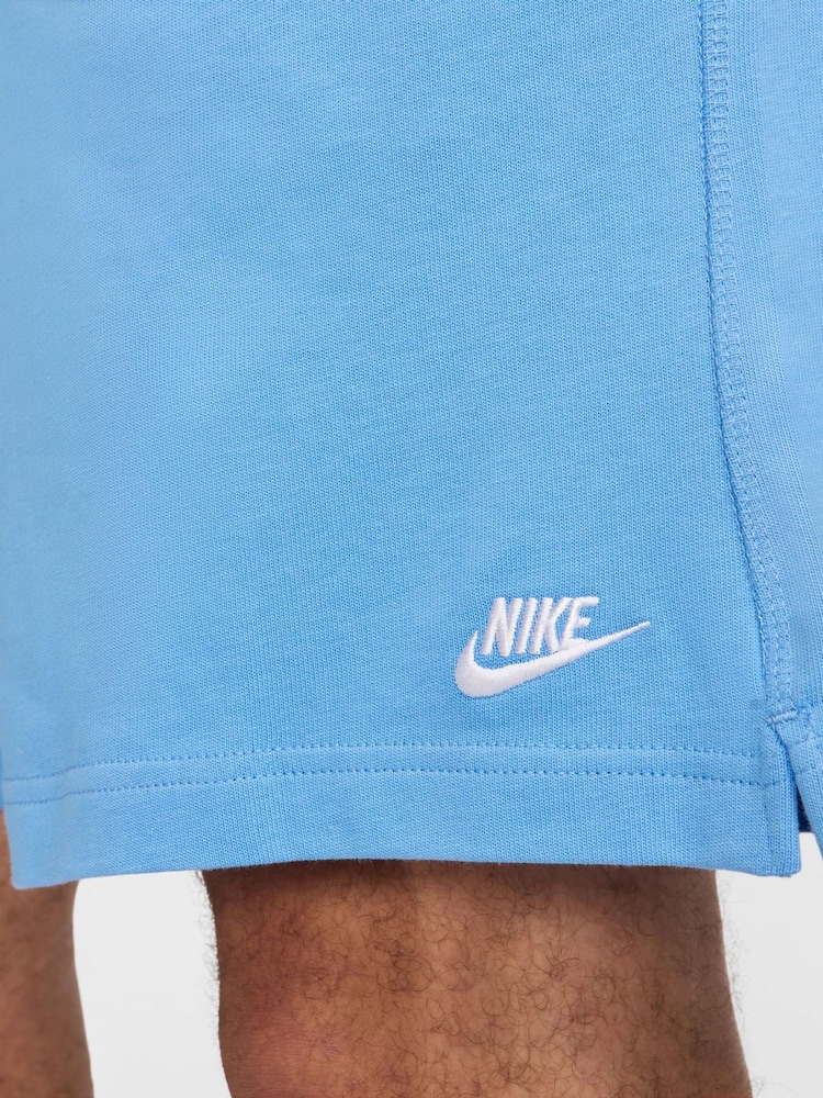 Nike University Blue Club Knit 100% Cotton Shorts - Image 6 of 6 Nike University Blue Club Knit 100% Cotton Shorts - Image 6 of 6